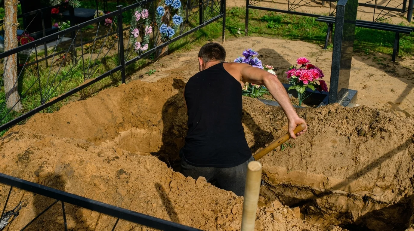Захоронение на кладбище